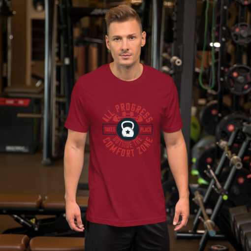 Unisex  All Progress Takes Place Outside the Comfort Zone T-Shirt - Image 9