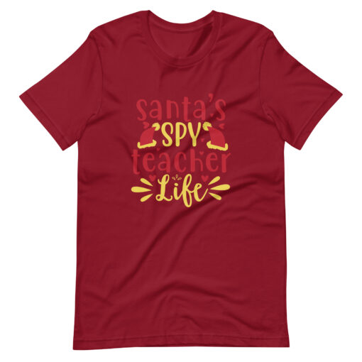 Santa's Spy Teacher Unisex T-Shirt - Image 9