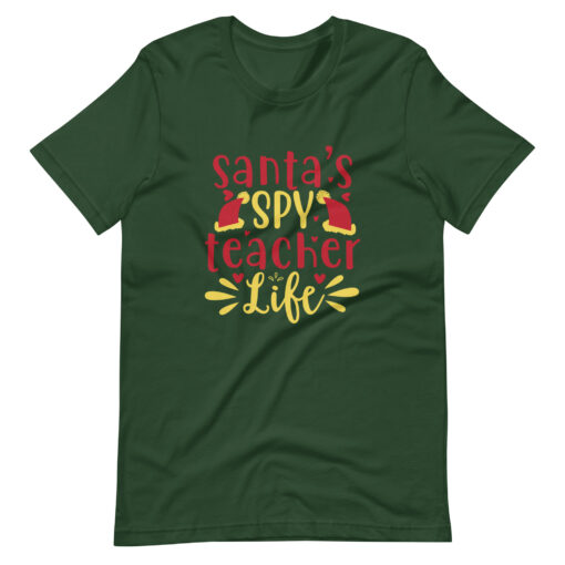 Santa's Spy Teacher Unisex T-Shirt - Image 21