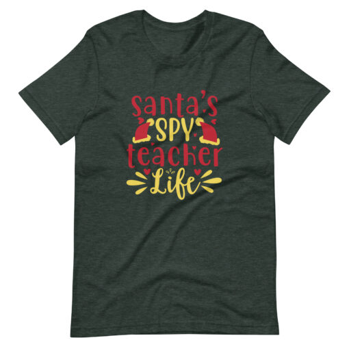 Santa's Spy Teacher Unisex T-Shirt - Image 15