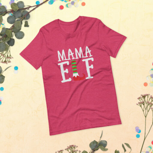 Mama Elf Unisex T-Shirt - Image 6