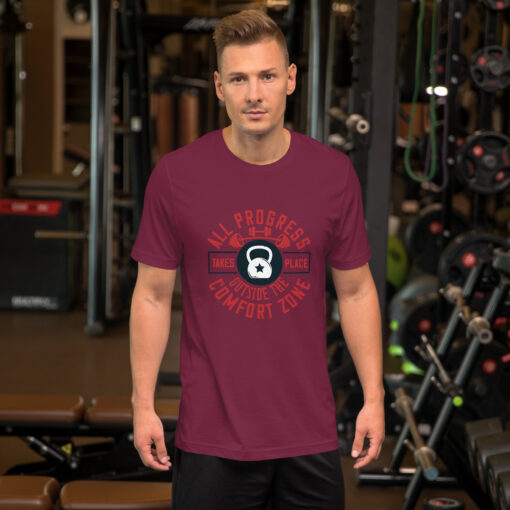 Unisex  All Progress Takes Place Outside the Comfort Zone T-Shirt - Image 17