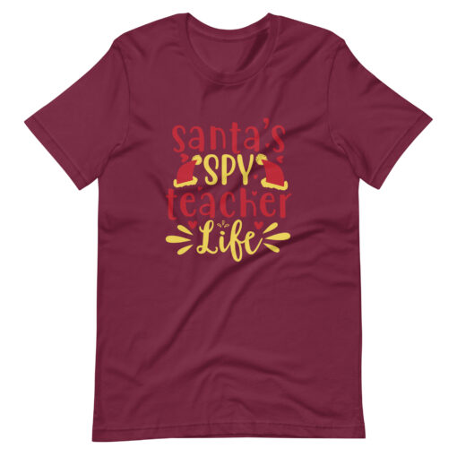 Santa's Spy Teacher Unisex T-Shirt - Image 17