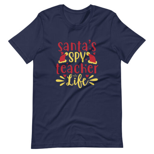 Santa's Spy Teacher Unisex T-Shirt - Image 7