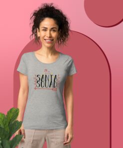 Santa Squad Women’s Round Neck Basic Organic Christmas T-Shirt