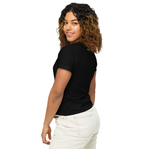 Black Educated and Sassy Women’s High-Waisted T-Shirt - Image 3