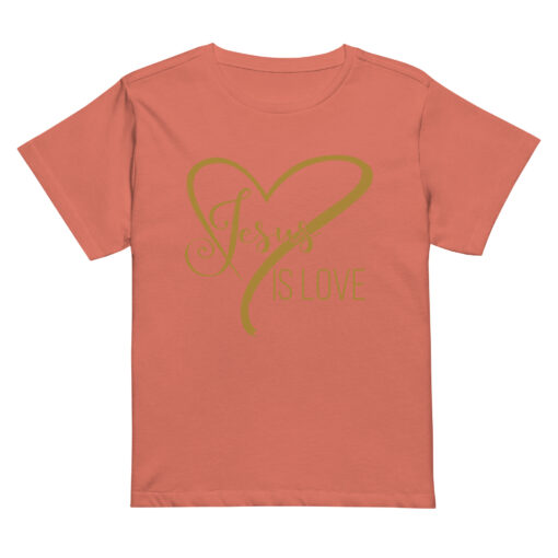 Jesus is Love Women's High-Waisted T-Shirt - Image 3