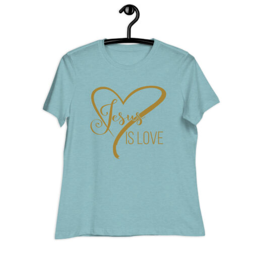 Jesus is Love Women's Round Neck Relaxed T-Shirt - Image 11