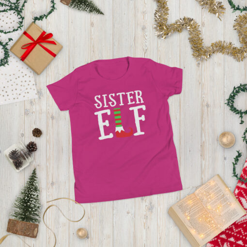 Teen Girl's  Sister Elf Short Sleeve T-Shirt - Image 30