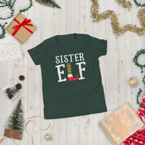 Teen Girl's  Sister Elf Short Sleeve T-Shirt - Image 34