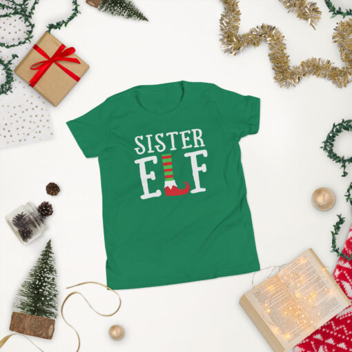 Teen Girl's  Sister Elf Short Sleeve T-Shirt - Image 38