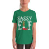 Teen Girl’s Sassy Elf Youth Short Sleeve T-Shirt