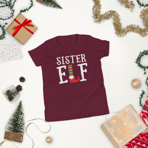 Teen Girl's  Sister Elf Short Sleeve T-Shirt - Image 11