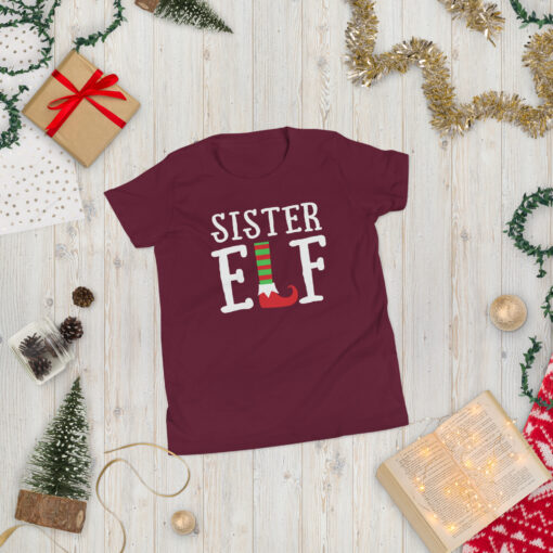 Teen Girl's  Sister Elf Short Sleeve T-Shirt - Image 10