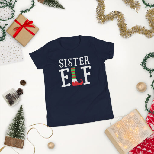 Teen Girl's  Sister Elf Short Sleeve T-Shirt - Image 7