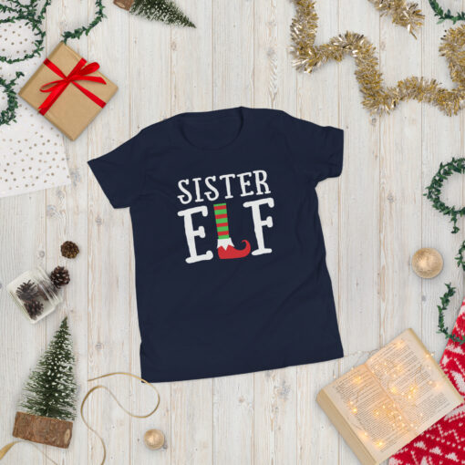 Teen Girl's  Sister Elf Short Sleeve T-Shirt - Image 6