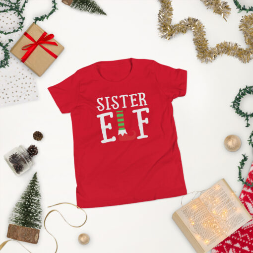 Teen Girl's  Sister Elf Short Sleeve T-Shirt - Image 19