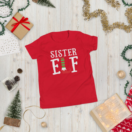 Teen Girl's  Sister Elf Short Sleeve T-Shirt - Image 18