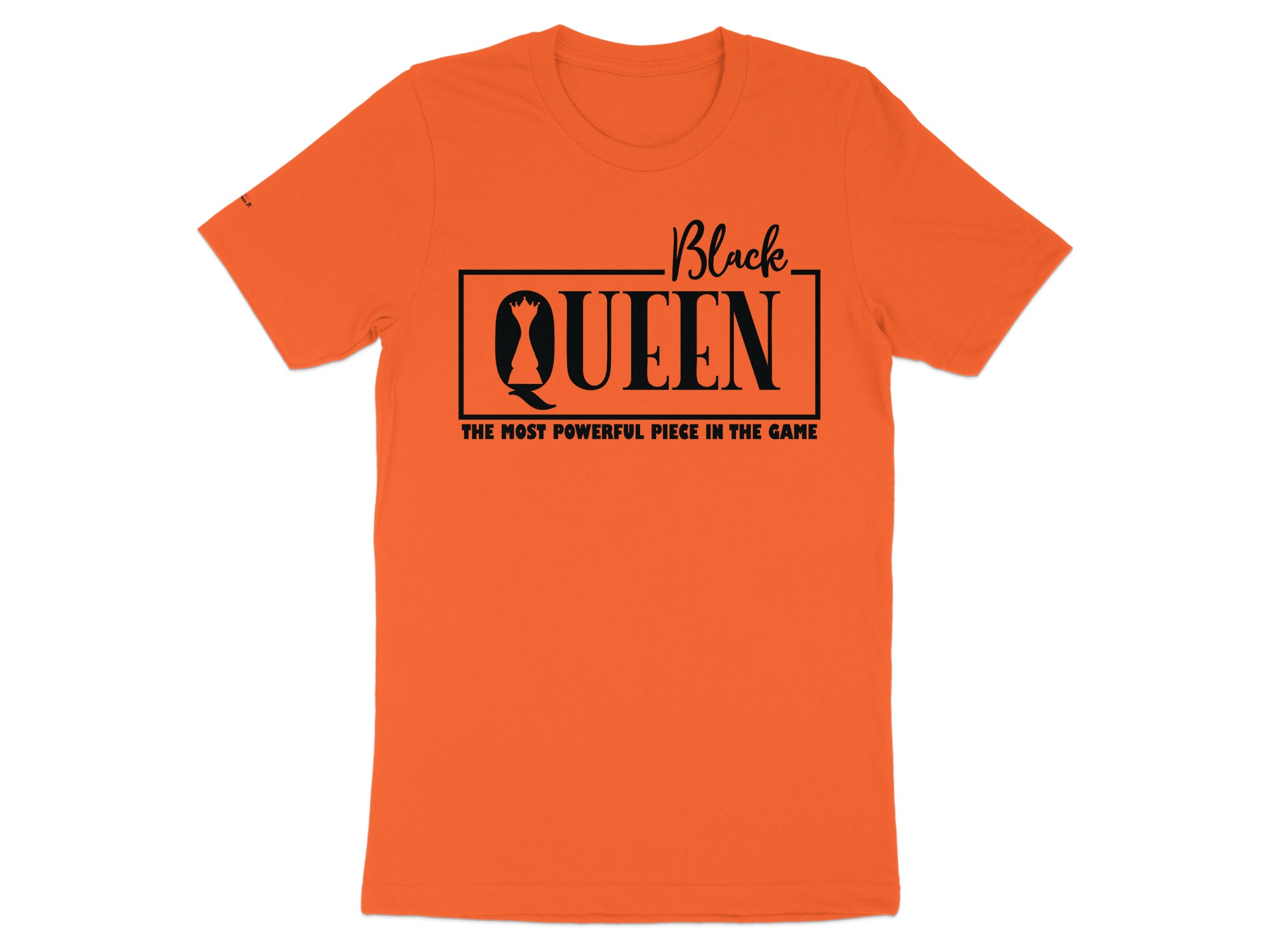 Black Queen Graphic Tee, Powerful Piece In Game Shirt, Unique Chess Inspiration Top, Eye-Catching Casual Wear, Trendy Queen Tee - Image 7