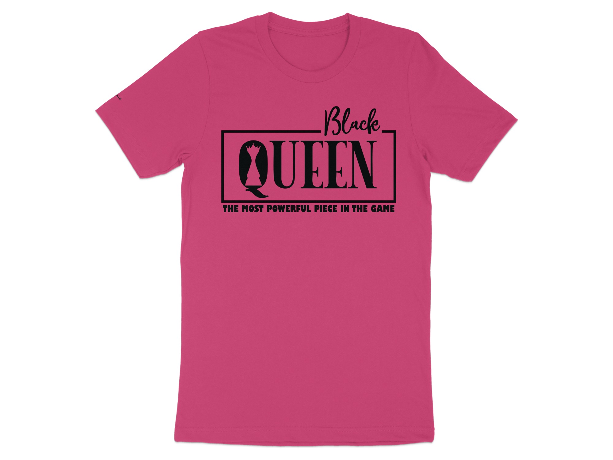 Black Queen Graphic Tee, Powerful Piece In Game Shirt, Unique Chess Inspiration Top, Eye-Catching Casual Wear, Trendy Queen Tee - Image 5