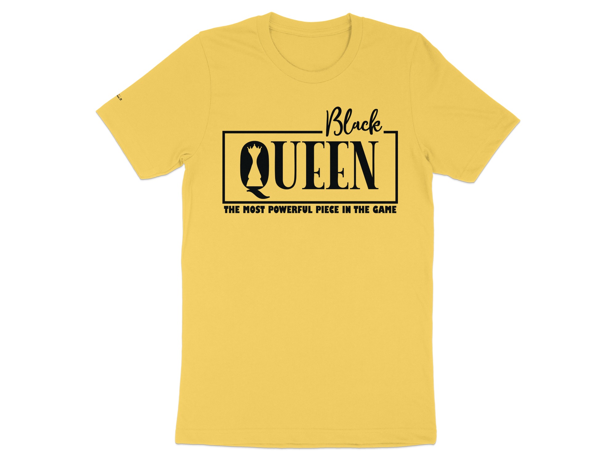 Black Queen Graphic Tee, Powerful Piece In Game Shirt, Unique Chess Inspiration Top, Eye-Catching Casual Wear, Trendy Queen Tee - Image 9