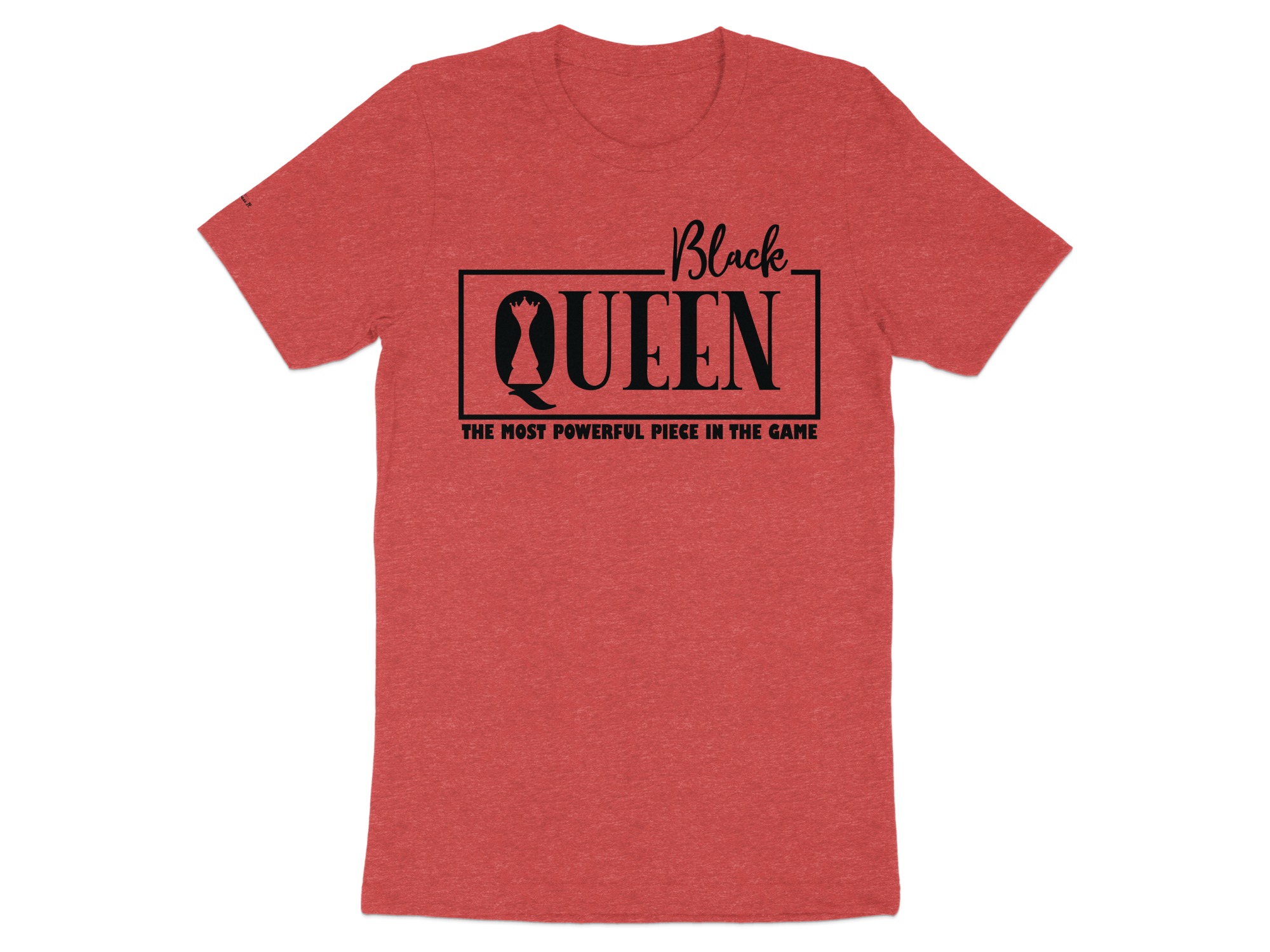Black Queen Graphic Tee, Powerful Piece In Game Shirt, Unique Chess Inspiration Top, Eye-Catching Casual Wear, Trendy Queen Tee - Image 6