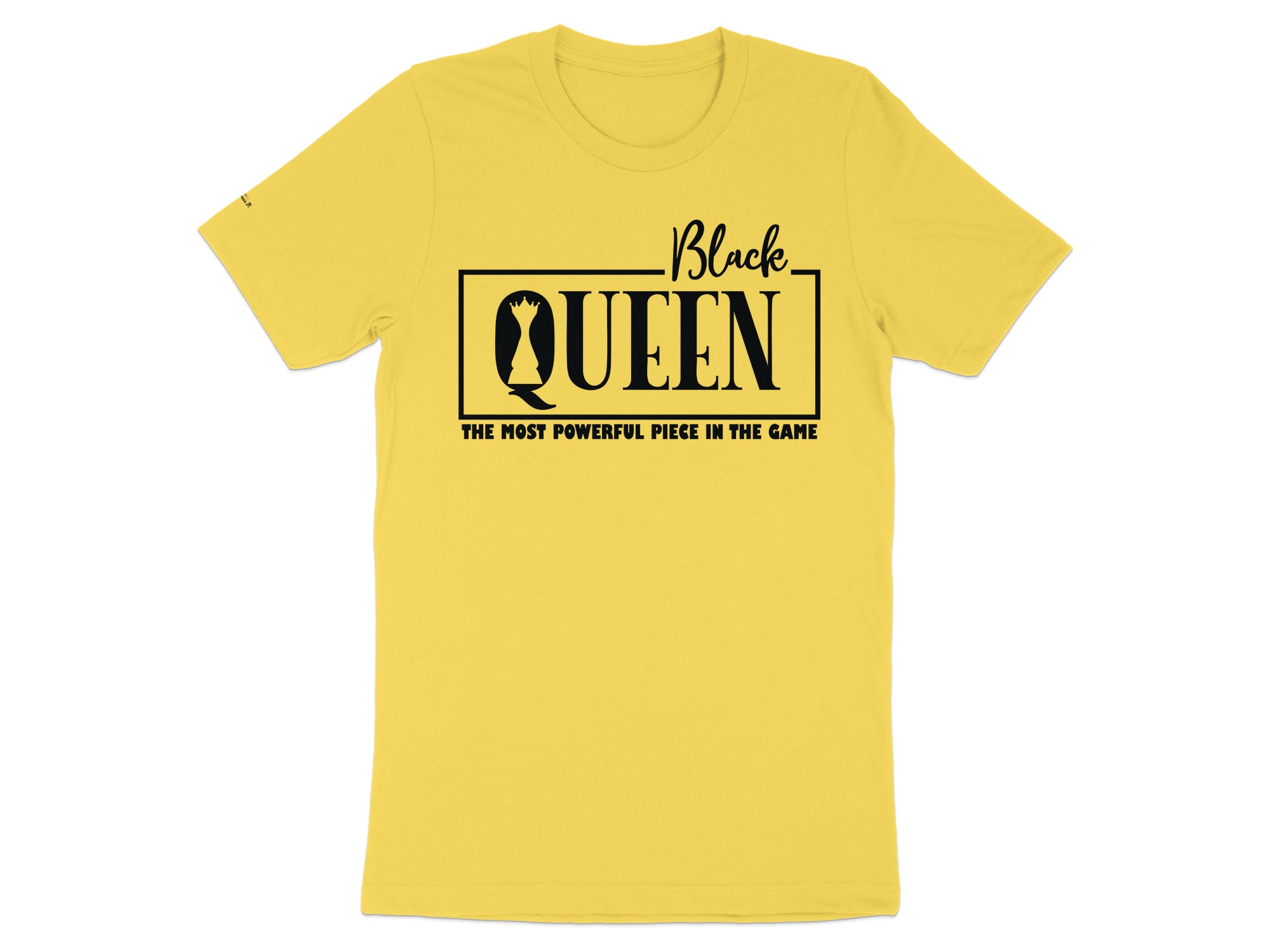 Black Queen Graphic Tee, Powerful Piece In Game Shirt, Unique Chess Inspiration Top, Eye-Catching Casual Wear, Trendy Queen Tee - Image 10