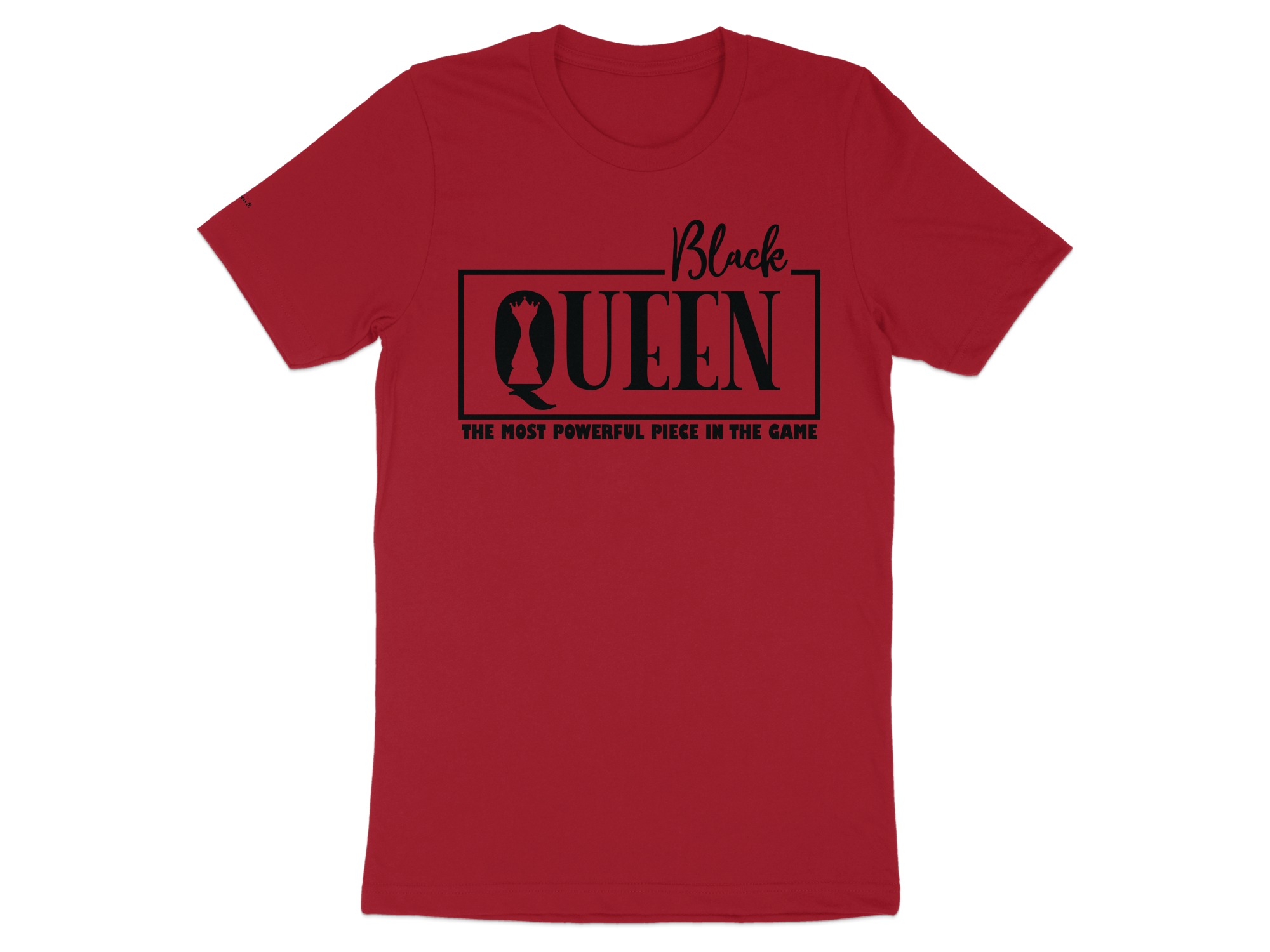 Black Queen Graphic Tee, Powerful Piece In Game Shirt, Unique Chess Inspiration Top, Eye-Catching Casual Wear, Trendy Queen Tee - Image 3